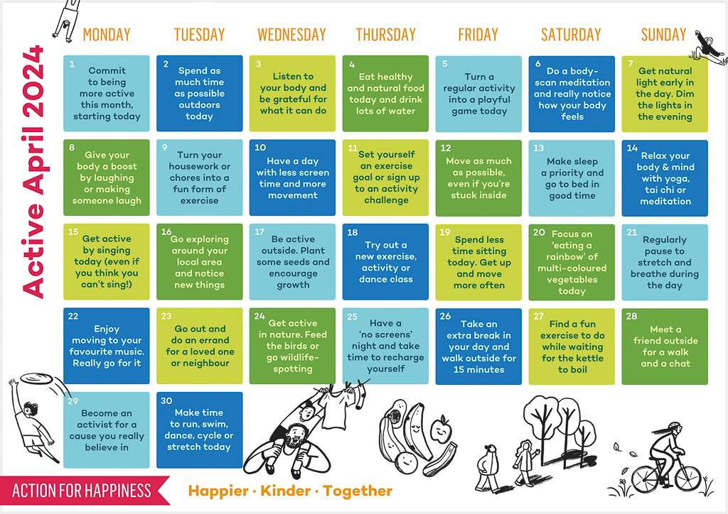 Action for Happiness Calendar